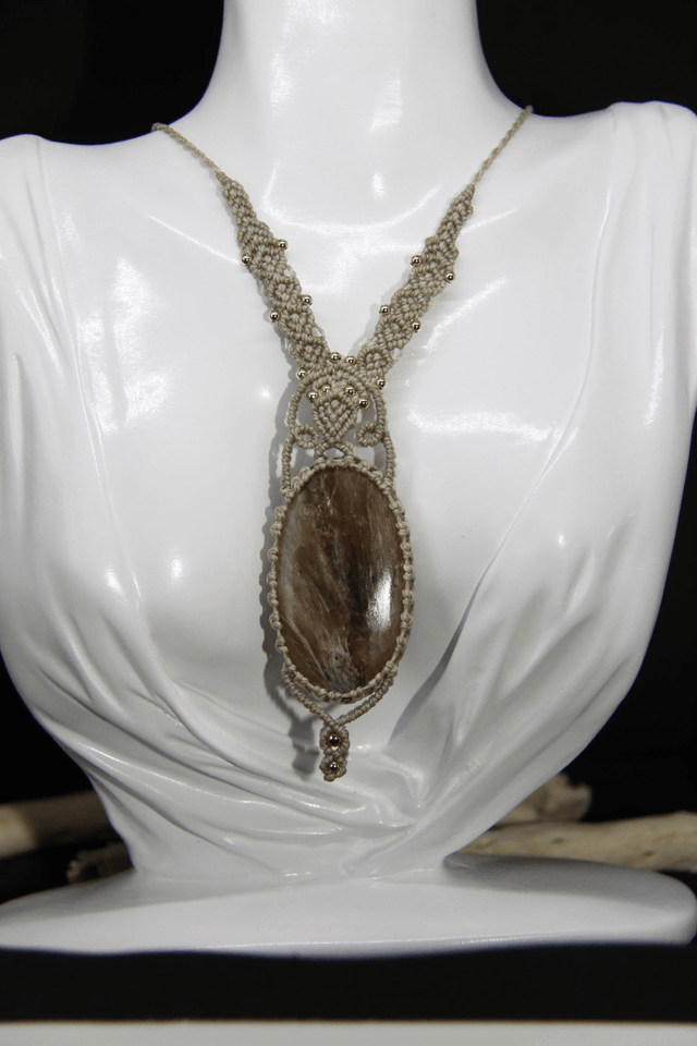 Collier Sophiya - Pierre de Charoïte